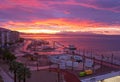Gorgeous sunset in Izmir Royalty Free Stock Photo
